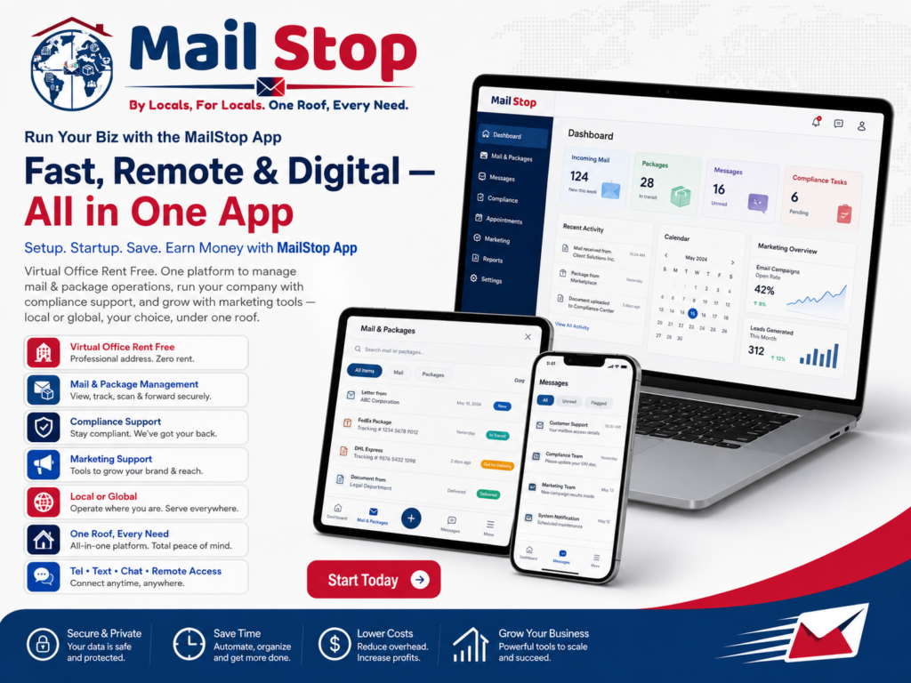 mail Stop Business App